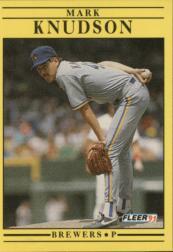 1991 Fleer Baseball "Main Set" Base Cards #481 to #720 - Bild 213 von 481