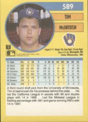 1991 Fleer Baseball "Main Set" Base Cards #481 to #720 - Bild 218 von 481