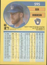 1991 Fleer Baseball "Main Set" Base Cards #481 to #720 - Bild 230 von 481