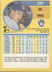 1991 Fleer Baseball "Main Set" Base Cards #481 to #720 - Bild 234 von 481
