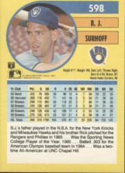 1991 Fleer Baseball "Main Set" Base Cards #481 to #720 - Bild 236 von 481
