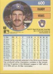 1991 Fleer Baseball "Main Set" Base Cards #481 to #720 - Bild 240 von 481