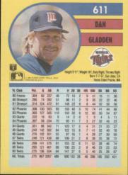 1991 Fleer Baseball "Main Set" Base Cards #481 to #720 - Bild 261 von 481