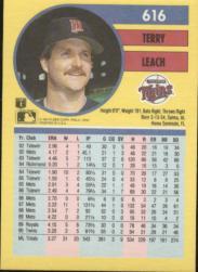 1991 Fleer Baseball "Main Set" Base Cards #481 to #720 - Bild 271 von 481