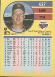 1991 Fleer Baseball "Main Set" Base Cards #481 to #720 - Bild 293 von 481