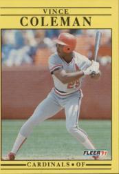 1991 Fleer Baseball "Main Set" Base Cards #481 to #720 - Bild 296 von 481