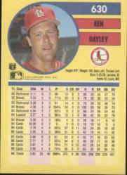 1991 Fleer Baseball "Main Set" Base Cards #481 to #720 - Bild 299 von 481