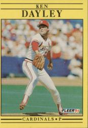 1991 Fleer Baseball "Main Set" Base Cards #481 to #720 - Bild 298 von 481