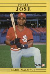 1991 Fleer Baseball "Main Set" Base Cards #481 to #720 - Bild 314 von 481
