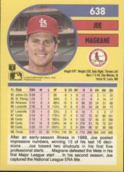 1991 Fleer Baseball "Main Set" Base Cards #481 to #720 - Bild 319 von 481