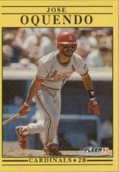 1991 Fleer Baseball "Main Set" Base Cards #481 to #720 - Bild 322 von 481
