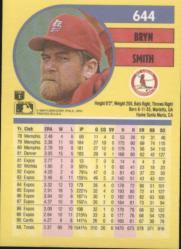 1991 Fleer Baseball "Main Set" Base Cards #481 to #720 - Bild 331 von 481