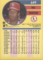 1991 Fleer Baseball "Main Set" Base Cards #481 to #720 - Bild 341 von 481
