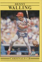 1991 Fleer Baseball "Main Set" Base Cards #481 to #720 - Bild 344 von 481