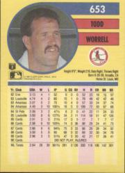 1991 Fleer Baseball "Main Set" Base Cards #481 to #720 - Bild 349 von 481