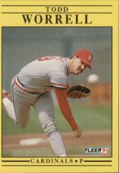 1991 Fleer Baseball "Main Set" Base Cards #481 to #720 - Bild 348 von 481