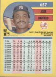 1991 Fleer Baseball "Main Set" Base Cards #481 to #720 - Bild 357 von 481