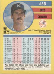 1991 Fleer Baseball "Main Set" Base Cards #481 to #720 - Bild 359 von 481