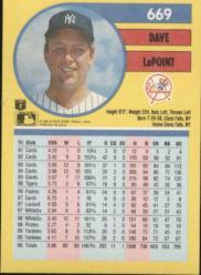 1991 Fleer Baseball "Main Set" Base Cards #481 to #720 - Bild 381 von 481