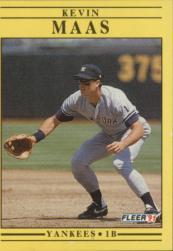 1991 Fleer Baseball "Main Set" Base Cards #481 to #720 - Bild 386 von 481