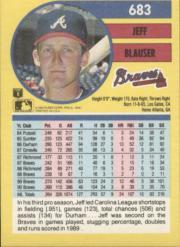 1991 Fleer Baseball "Main Set" Base Cards #481 to #720 - Bild 409 von 481