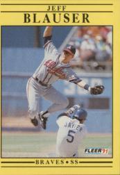 1991 Fleer Baseball "Main Set" Base Cards #481 to #720 - Bild 408 von 481