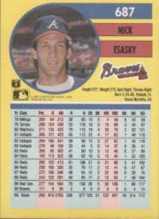 1991 Fleer Baseball "Main Set" Base Cards #481 to #720 - Bild 417 von 481