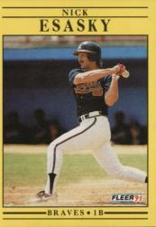 1991 Fleer Baseball "Main Set" Base Cards #481 to #720 - Bild 416 von 481