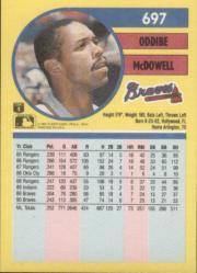 1991 Fleer Baseball "Main Set" Base Cards #481 to #720 - Bild 437 von 481
