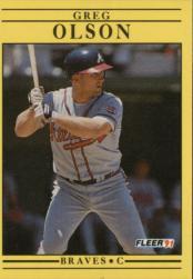 1991 Fleer Baseball "Main Set" Base Cards #481 to #720 - Bild 438 von 481