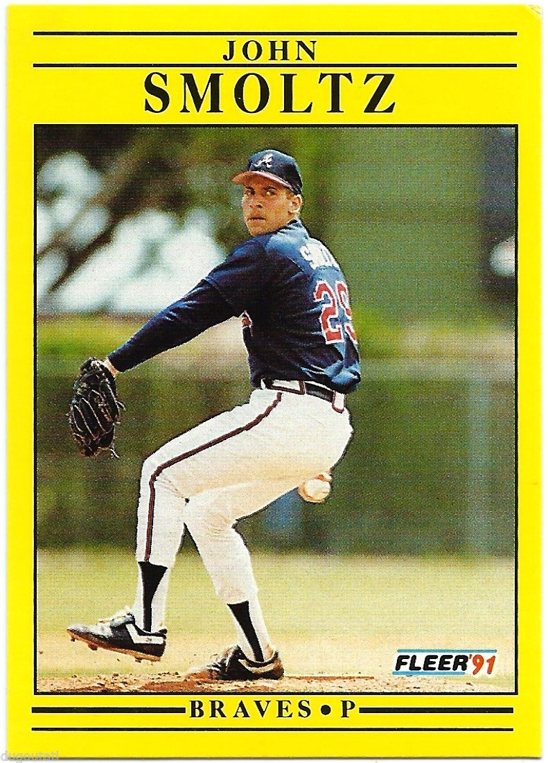 1991 Fleer #704 John Smoltz - NM-MT