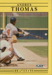 1991 Fleer Baseball "Main Set" Base Cards #481 to #720 - Bild 452 von 481
