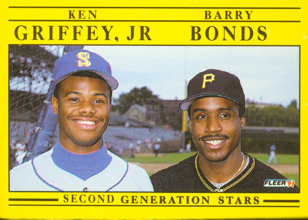 1991 Fleer #710 Barry Bonds/Ken Griffey Jr.