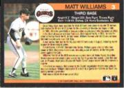 1991 Fleer All-Stars #3 Matt Williams back image