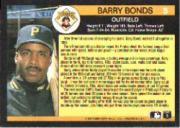 1991 Fleer All-Stars #5 Barry Bonds back image