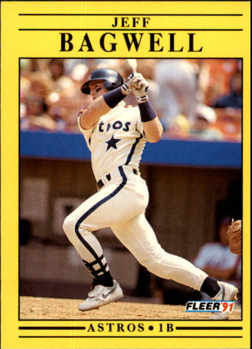 1992 Fleer #425 Jeff Bagwell Baseball Card - Houston Astros