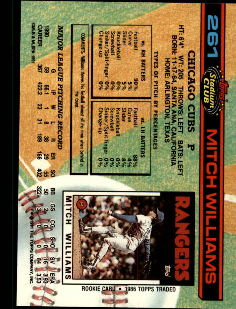 Sports Card Back