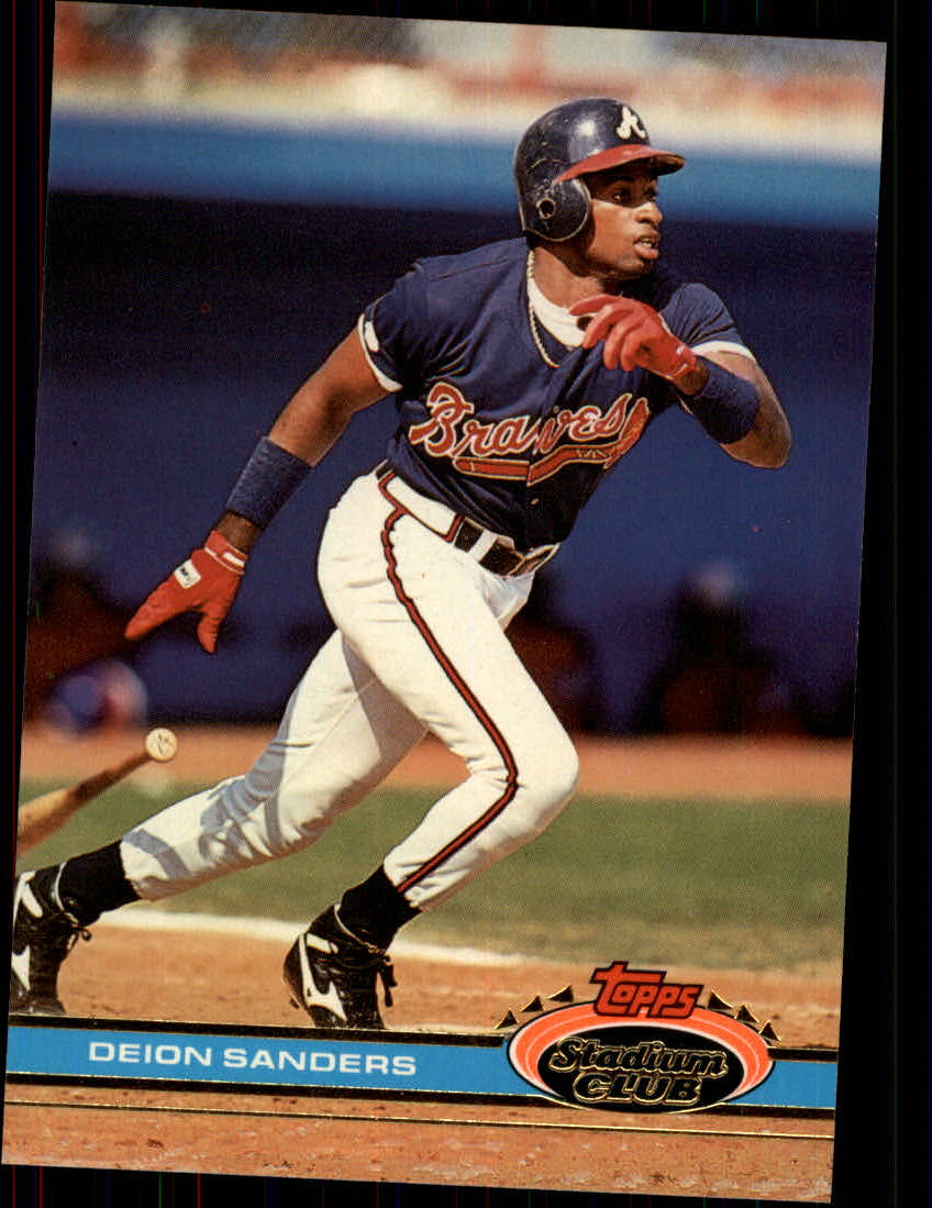  1994 Stadium Club Baseball Card #472 Deion Sanders