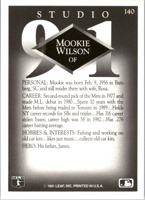 B2572- 1991 Studio Baseball Karte #S 1-200 + Rookies -du Pick- 15 + Gratis US - Bild 273 von 391