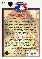 1991 Upper Deck Heroes of Baseball #H3 Fergie Jenkins back image