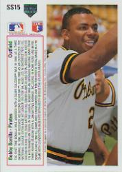 1991 Upper Deck Silver Sluggers #SS15 Bobby Bonilla back image