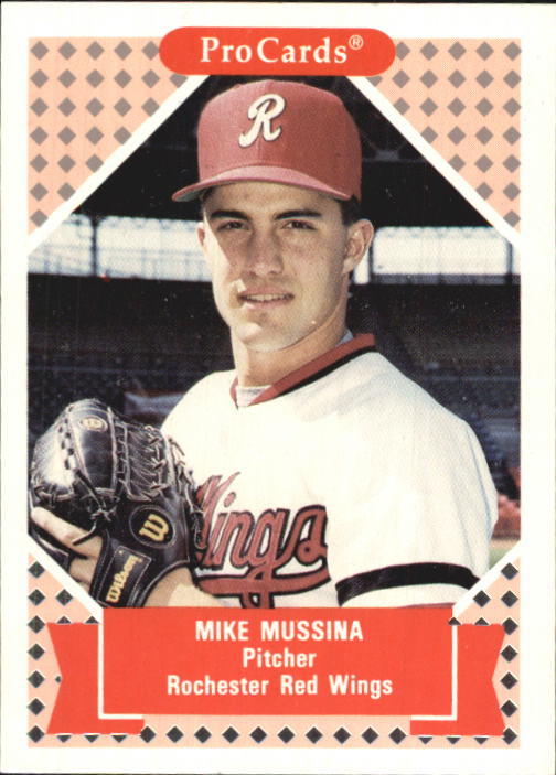 1991 Score #383 Mike Mussina Rookie Card Baltimore Orioles