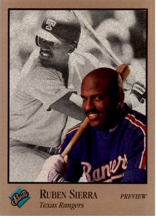1992 Studio Previews #1 Ruben Sierra - NM-MT
