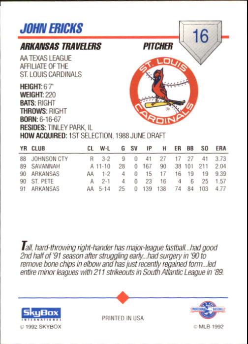 B1182- 1992 SkyBox AA Baseball Card #s 1-200 -You Pick- 15+ FREE US SHIP - Picture 31 of 345
