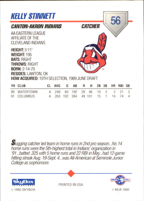 B1182- 1992 SkyBox AA Baseball Card #s 1-200 -You Pick- 15+ FREE US SHIP - Picture 99 of 345