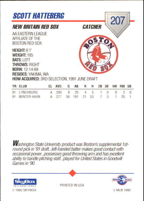 B1182- 1992 SkyBox AA Baseball Card #s 201-310 -You Pick- 15+ FREE US SHIP - Picture 15 of 189