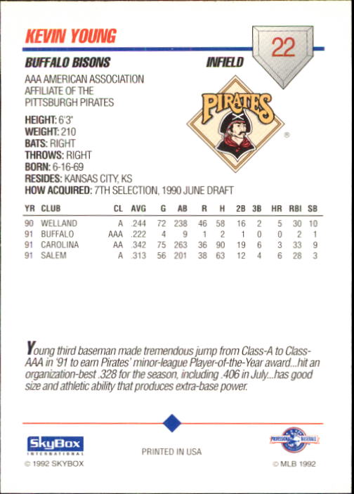 B0451- 1992 SkyBox AAA Baseball Card #'s 1-200 -You Pick- 15+ FREE US SHIP - Picture 43 of 389