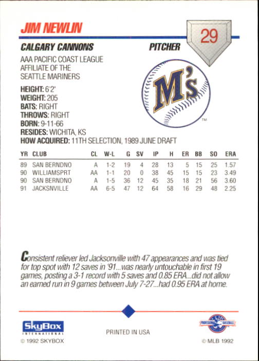 B0451- 1992 SkyBox AAA Baseball Card #'s 1-200 -You Pick- 15+ FREE US SHIP - Picture 57 of 389