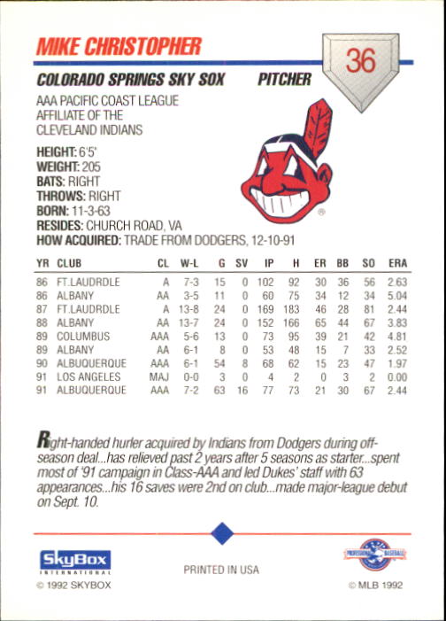 B0451- 1992 SkyBox AAA Baseball Card #'s 1-200 -You Pick- 15+ FREE US SHIP - Picture 71 of 389