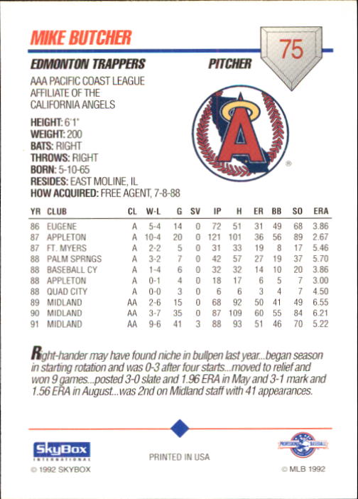 B0451- 1992 SkyBox AAA Baseball Card #'s 1-200 -You Pick- 15+ FREE US SHIP - Picture 145 of 389